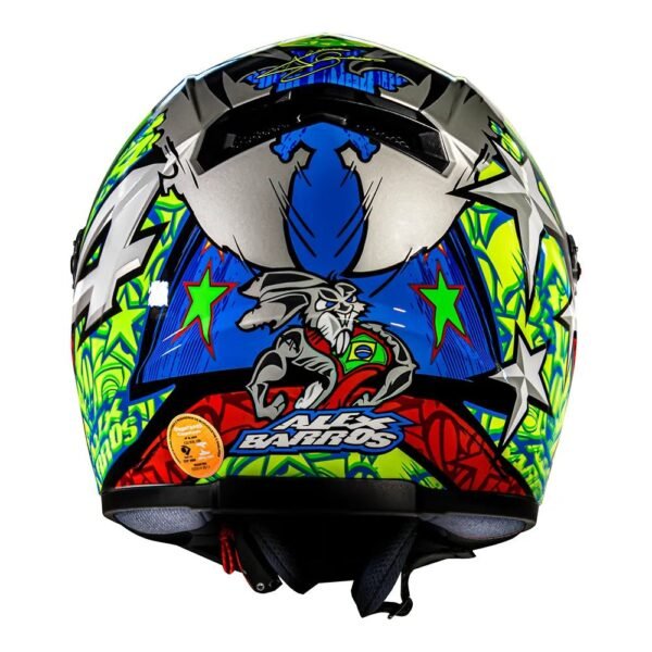 CAPACETE LS2 CLASSIC ALEX BARROS CINZA - Imagem 3