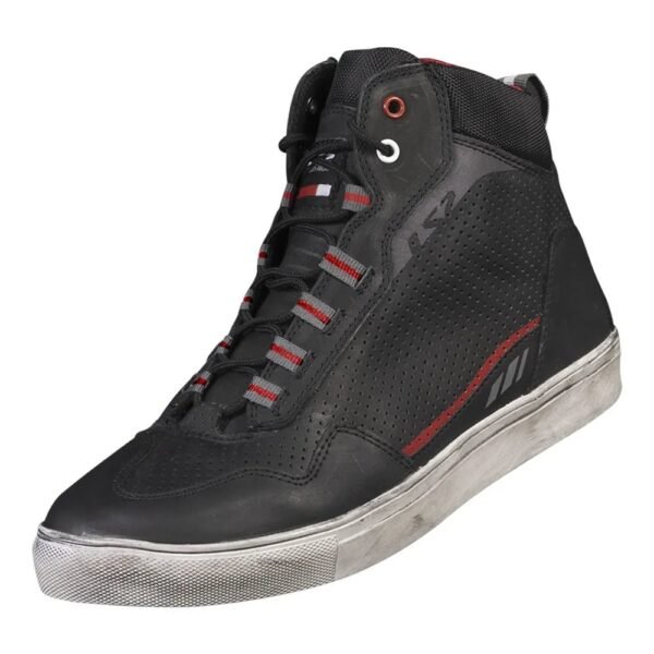 BOTA LS2 ZOE PRETO/VERMELHO