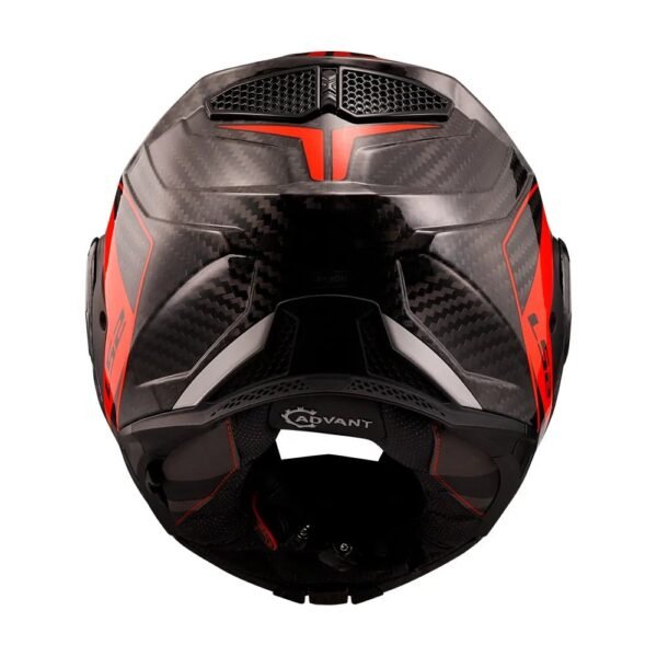 CAPACETE LS2 ADVANT X CARBON FUTURE VERMELHO - Imagem 3