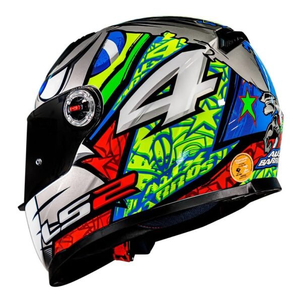 CAPACETE LS2 CLASSIC ALEX BARROS CINZA - Imagem 2