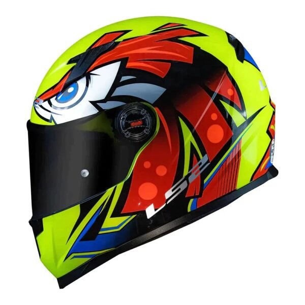 CAPACETE LS2 CLASSIC FF358 TRIBAL AMARELO - Imagem 2
