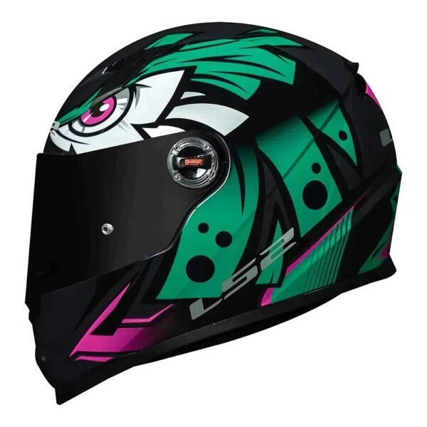 CAPACETE LS2 CLASSIC FF358 TRIBAL VERDE - Imagem 2