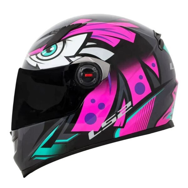CAPACETE LS2 CLASSIC TRIBAL ROSA - Imagem 2