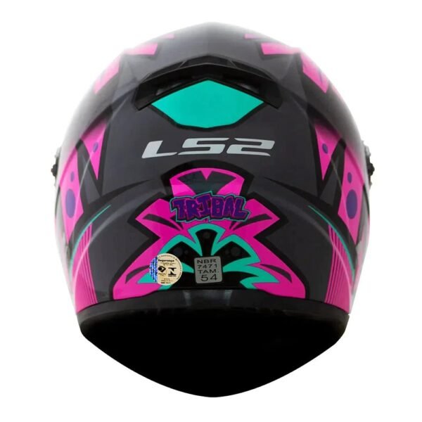 CAPACETE LS2 CLASSIC TRIBAL ROSA - Imagem 3