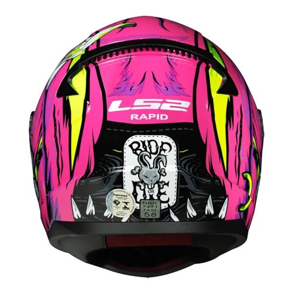 CAPACETE LS2 RAPID BADASS ROSA - Imagem 3