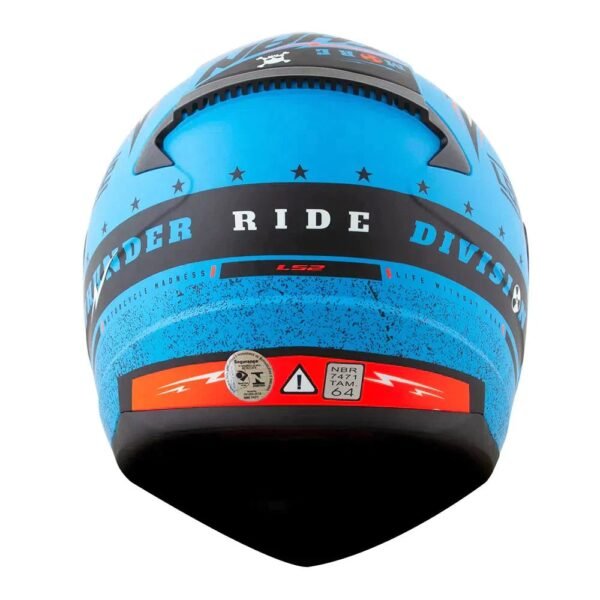 CAPACETE LS2 RAPID THUNDER AZUL - Imagem 3