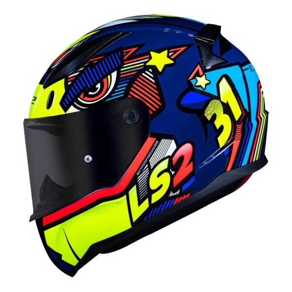 CAPACETE LS2 RAPID KHAN AMARELO - Imagem 2