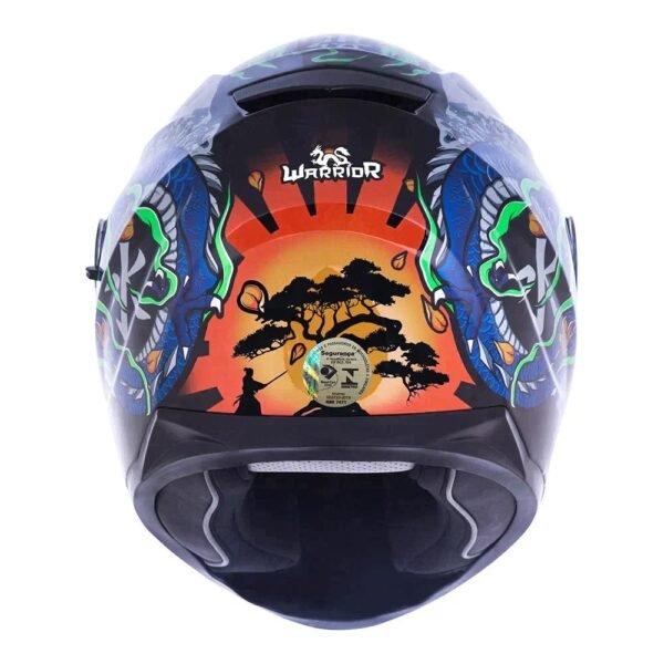 CAPACETE LS2 STREAM WARRIOR AZUL - Imagem 3